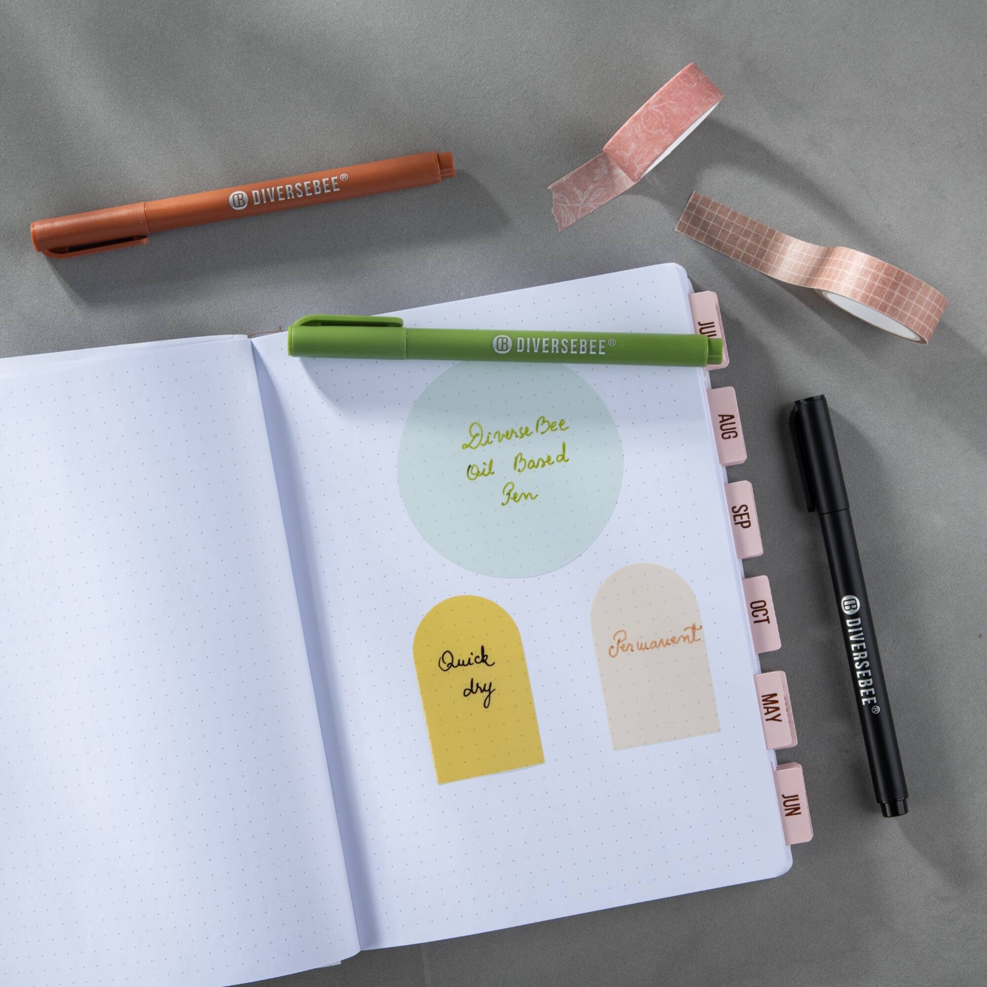 Permanent Fine Tip Pens - Colored