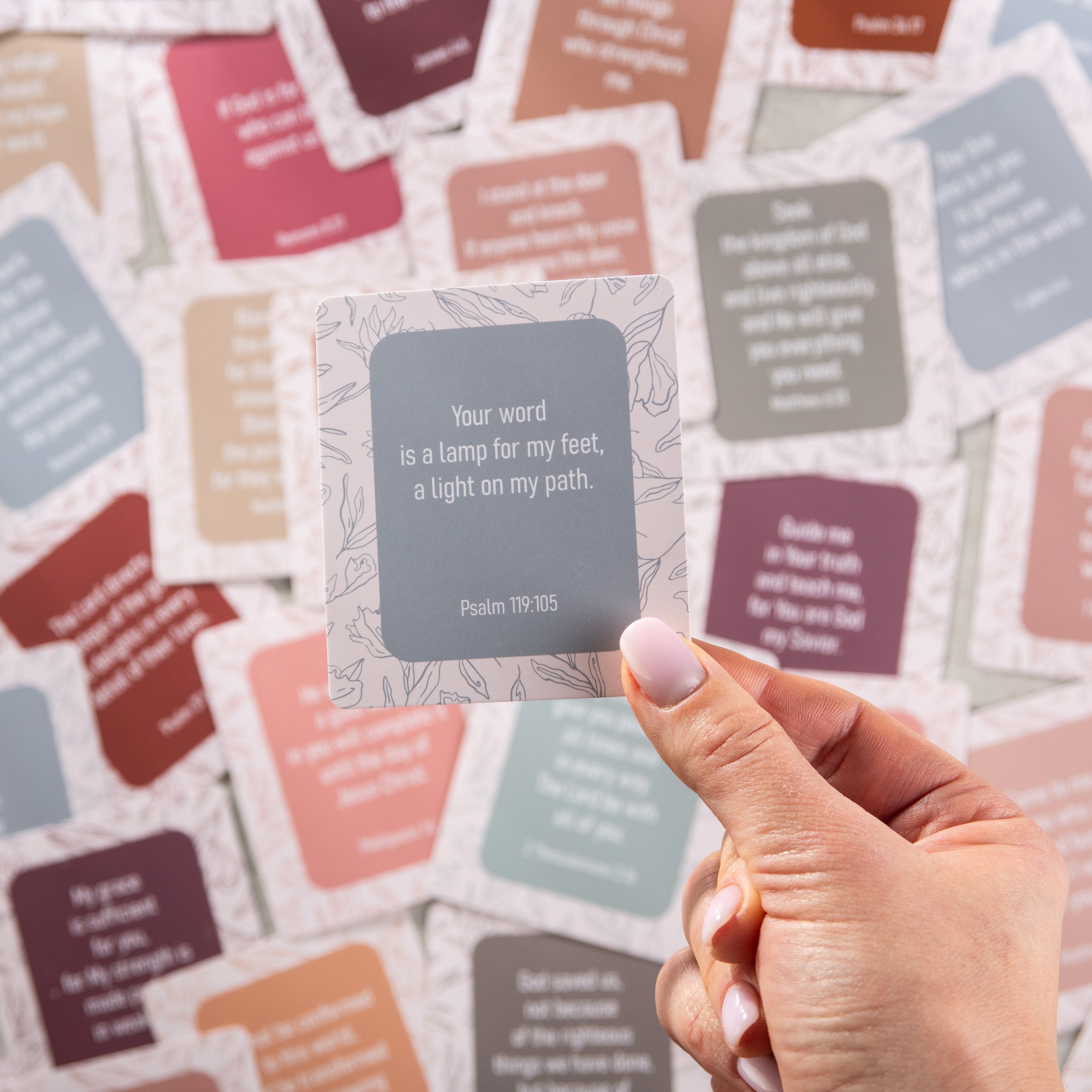 Bible Verse Cards (60 Unique Cards) - Delicate