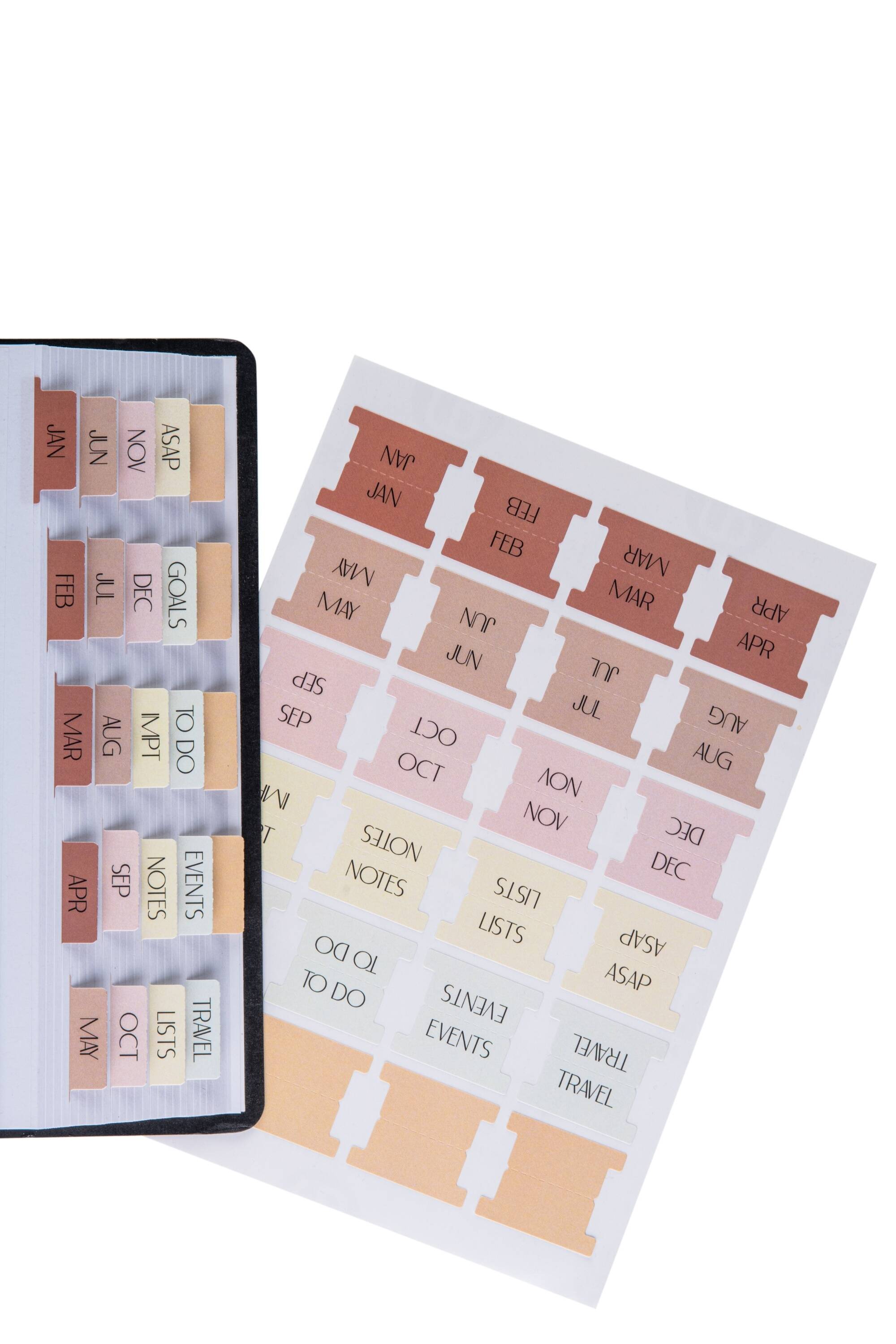 Planner Tabs - Peony