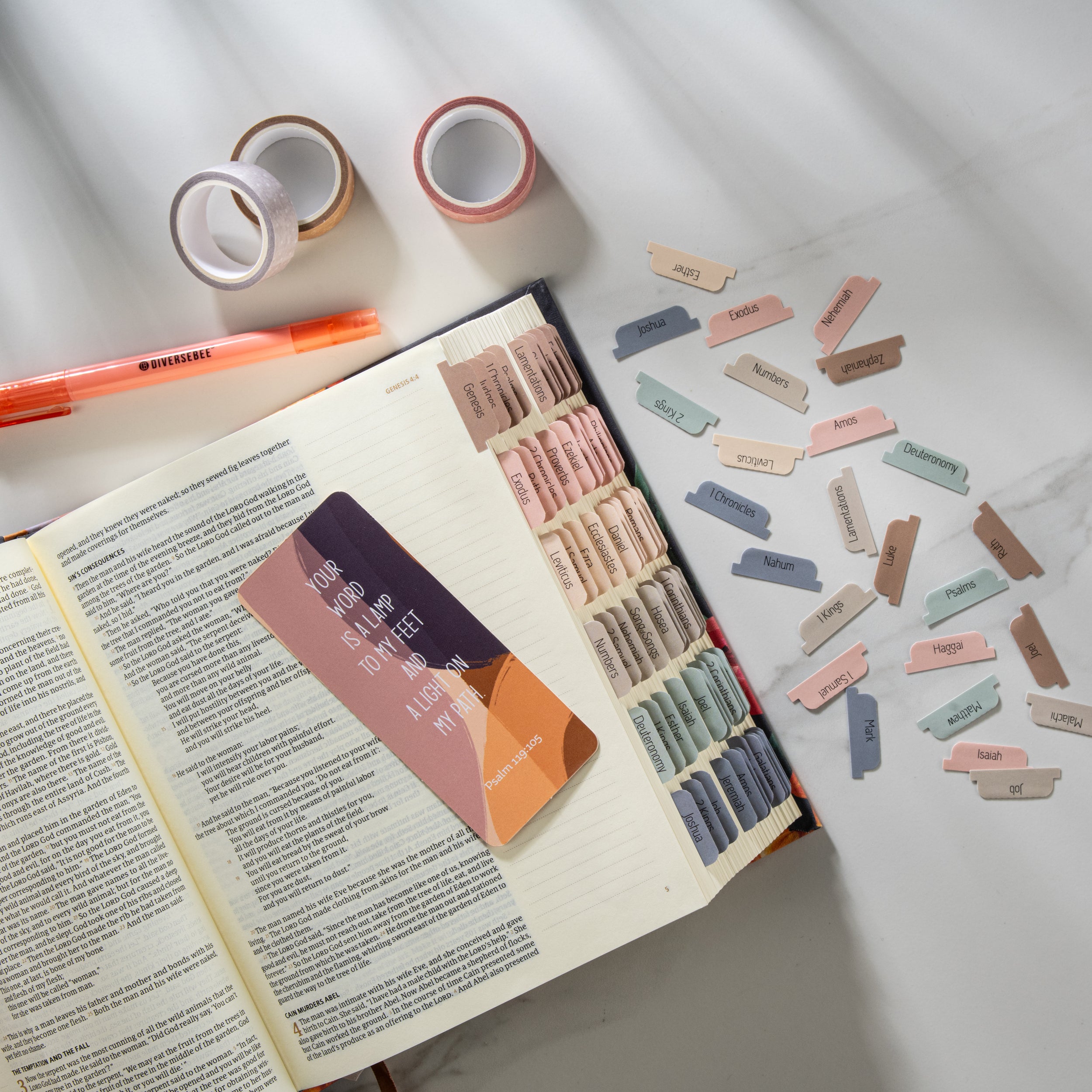 Bible Tabs - Macarons Theme