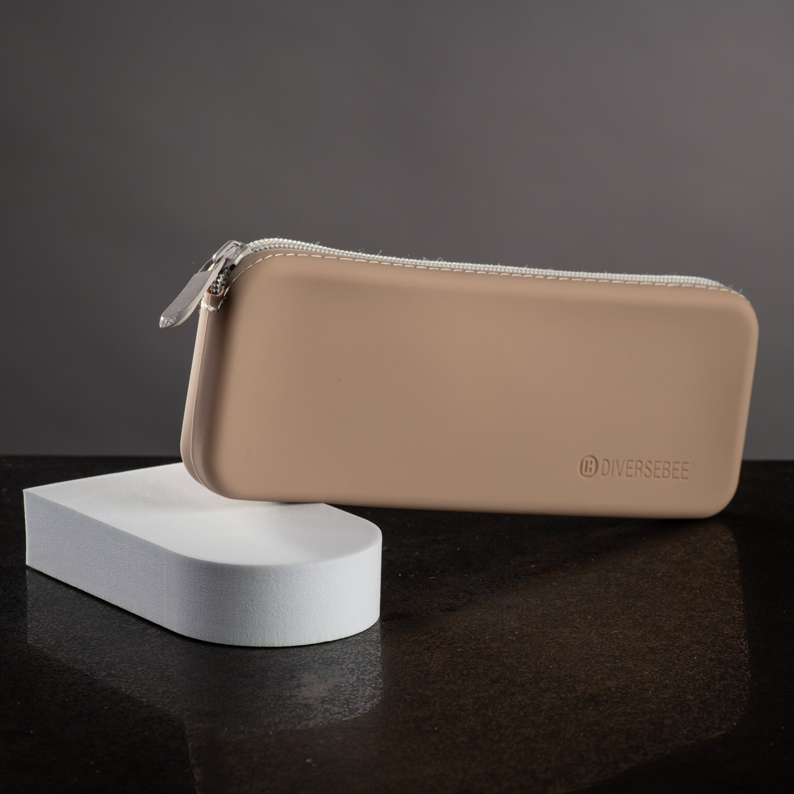 Silicone Pencil Case - Almond