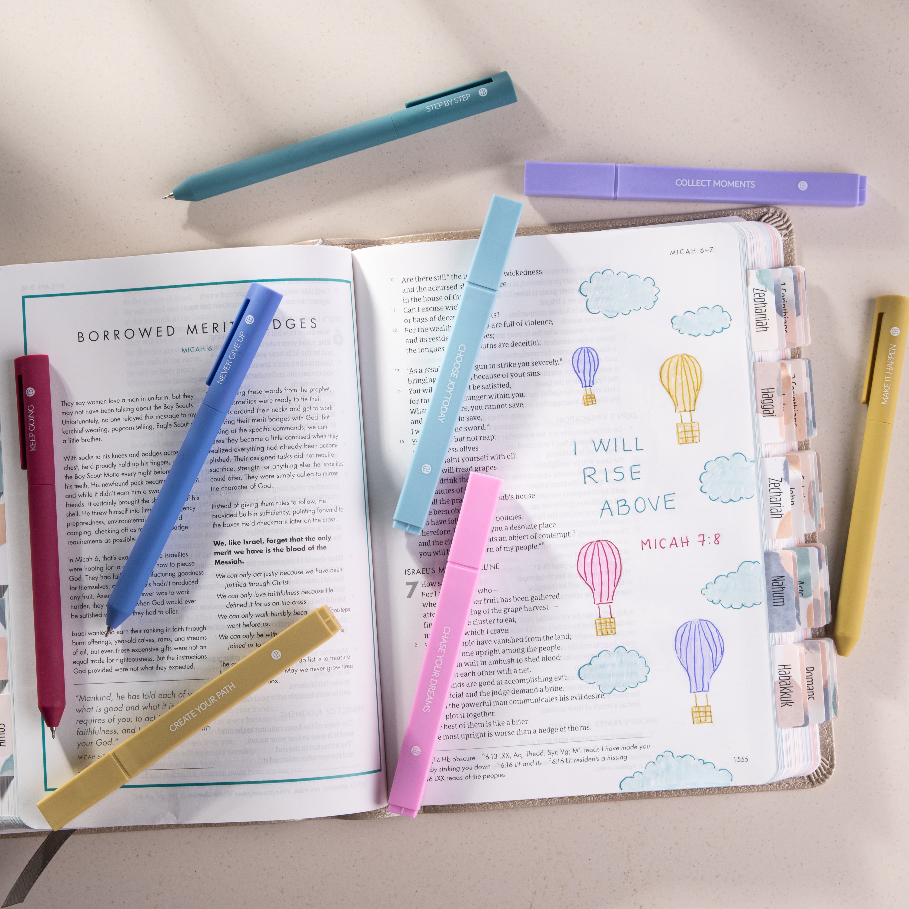 Highlighters and Gel Pens Set (8 Pack) - Create