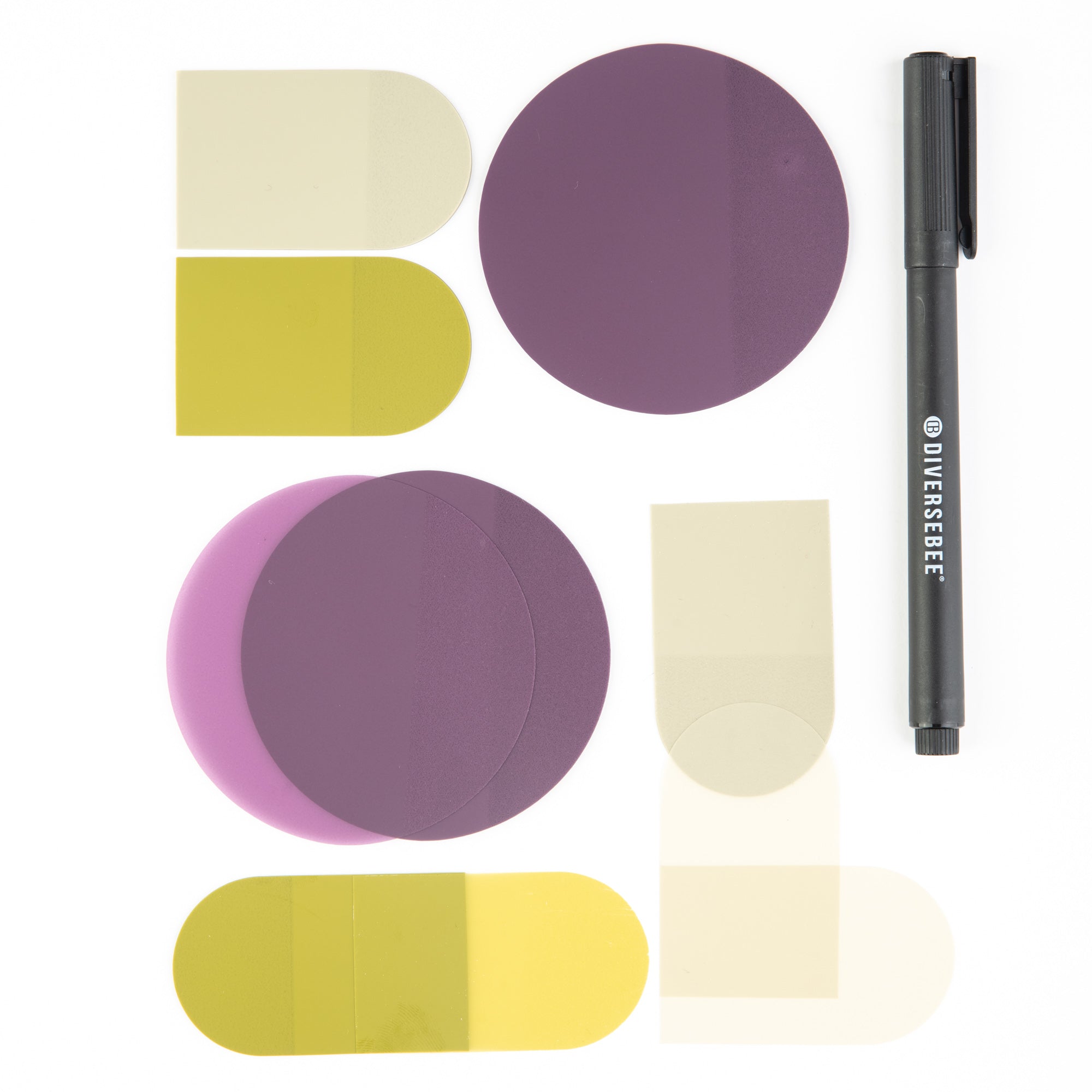 DiverseBee Transparent Sticky Notes - Muse