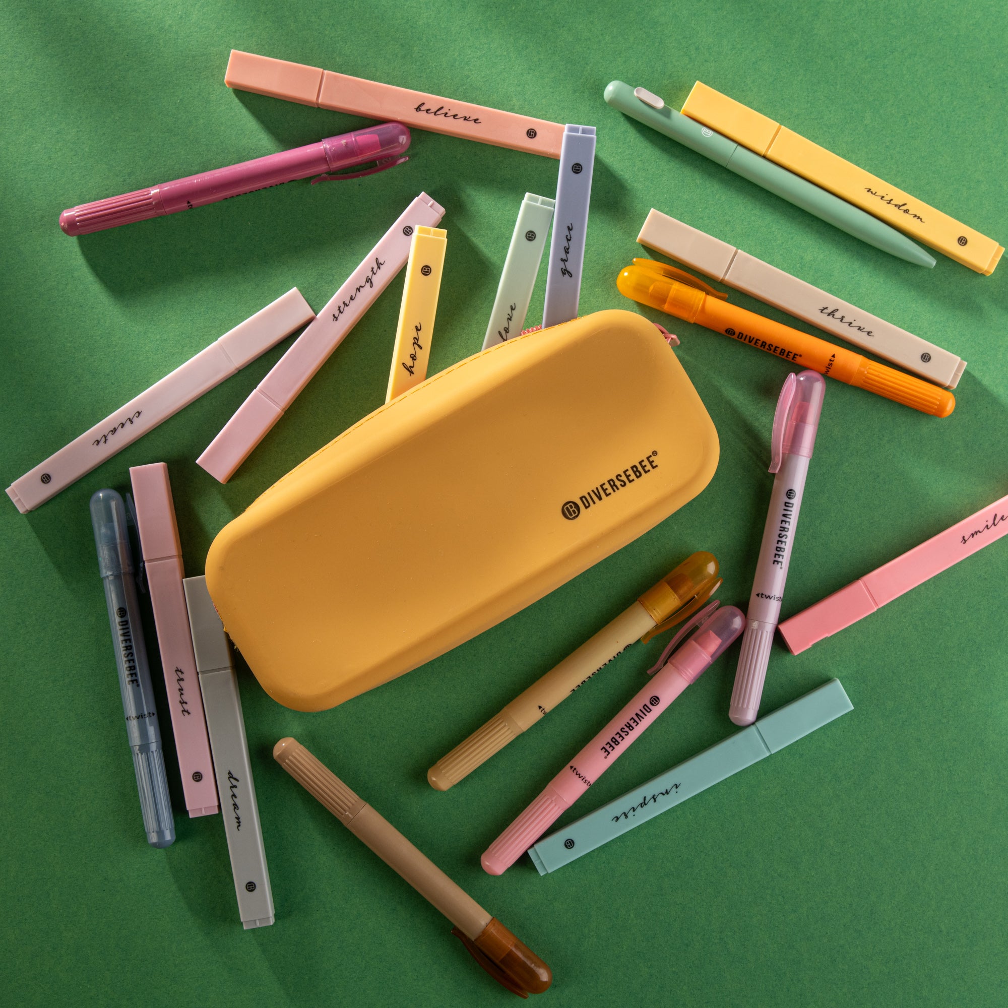 Silicone Pencil Case - Mango