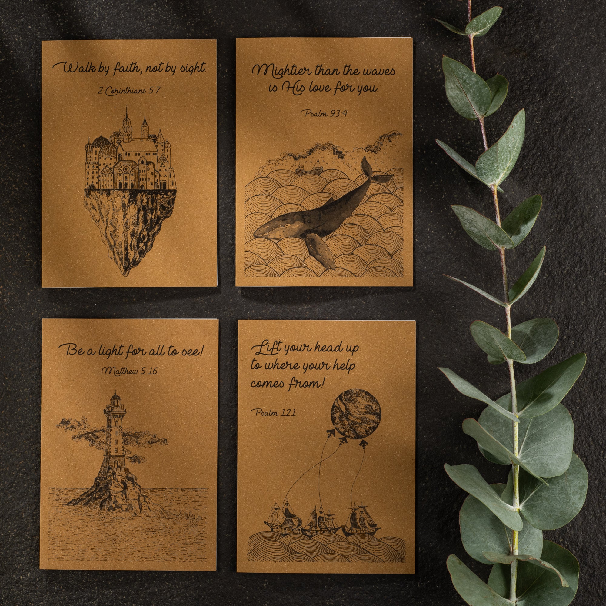 Greeting Cards - Kraft (18 Pack)