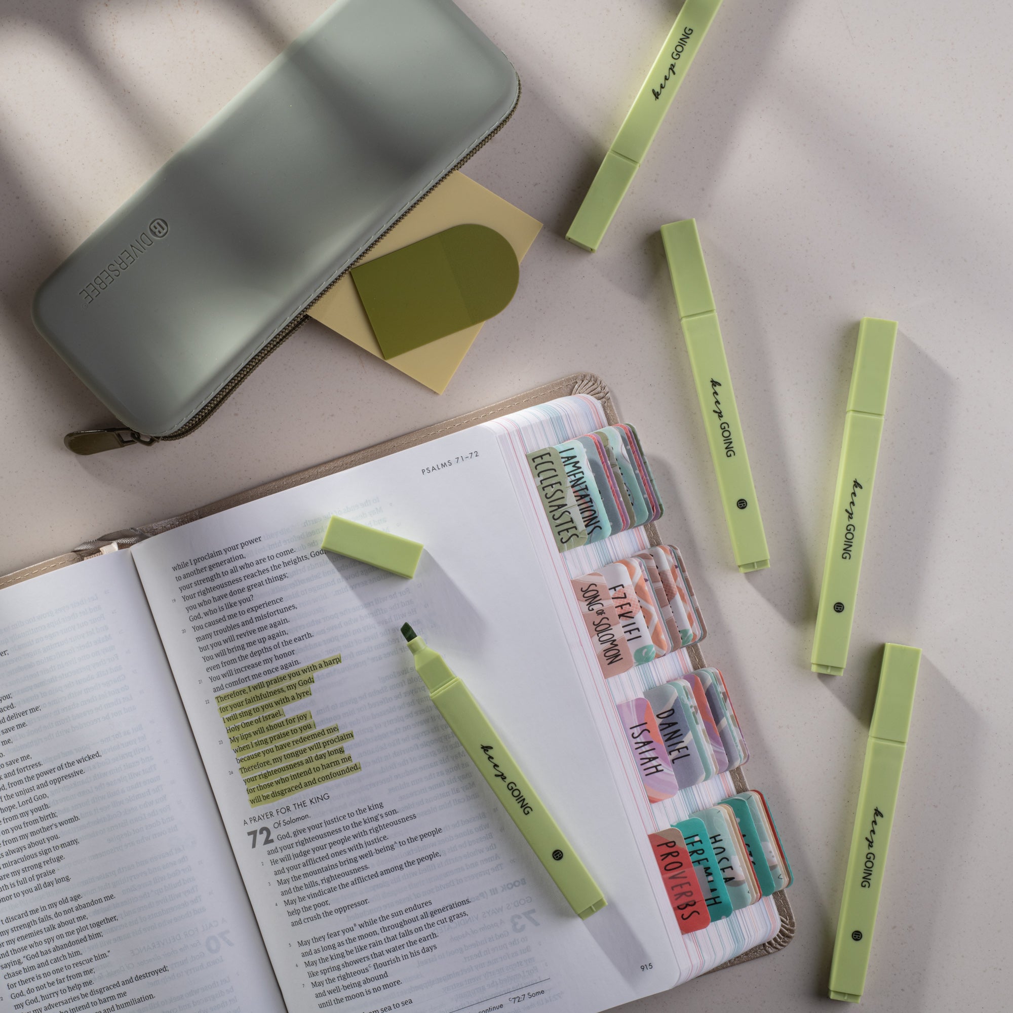 Soft Chisel Highlighters - Green