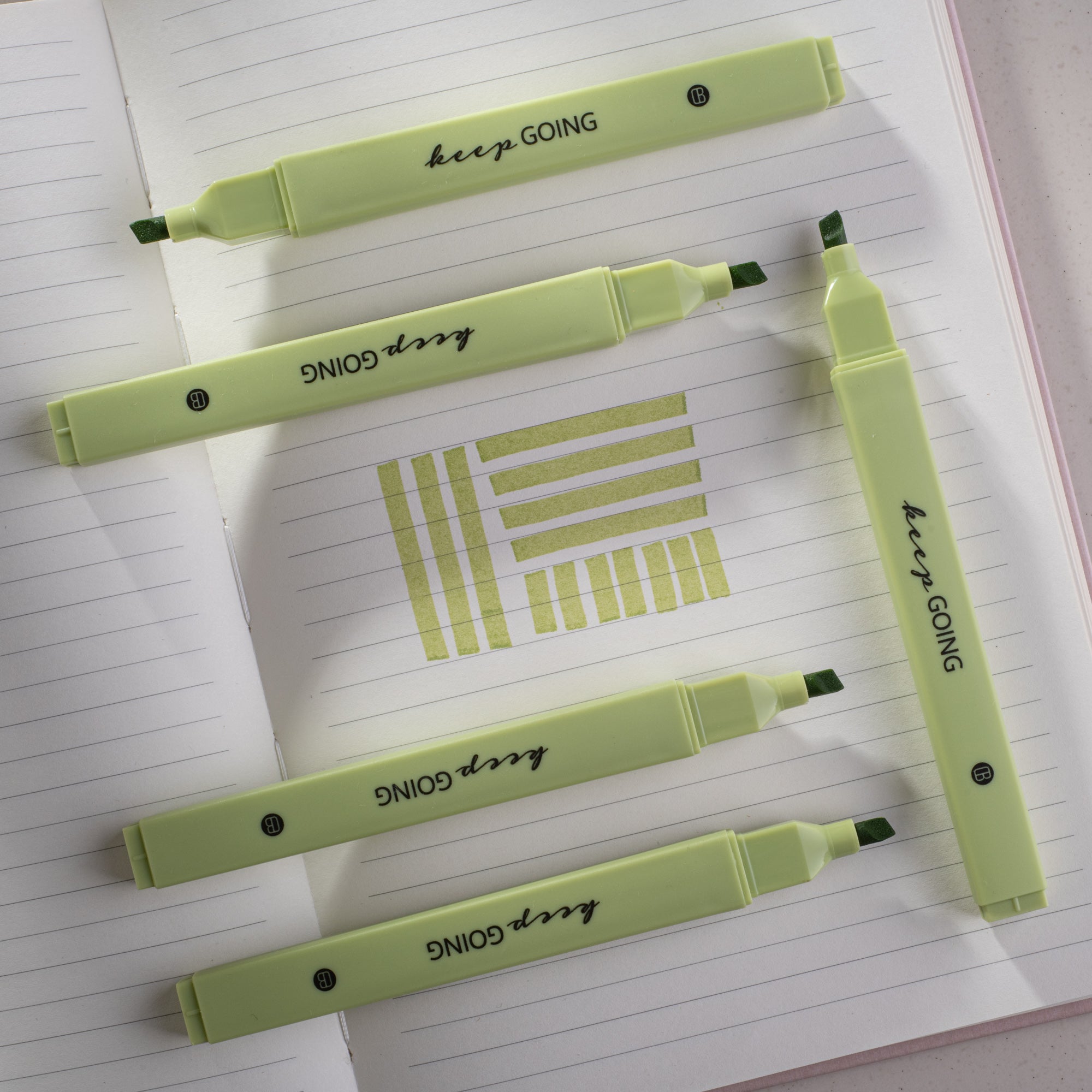 Soft Chisel Highlighters - Green