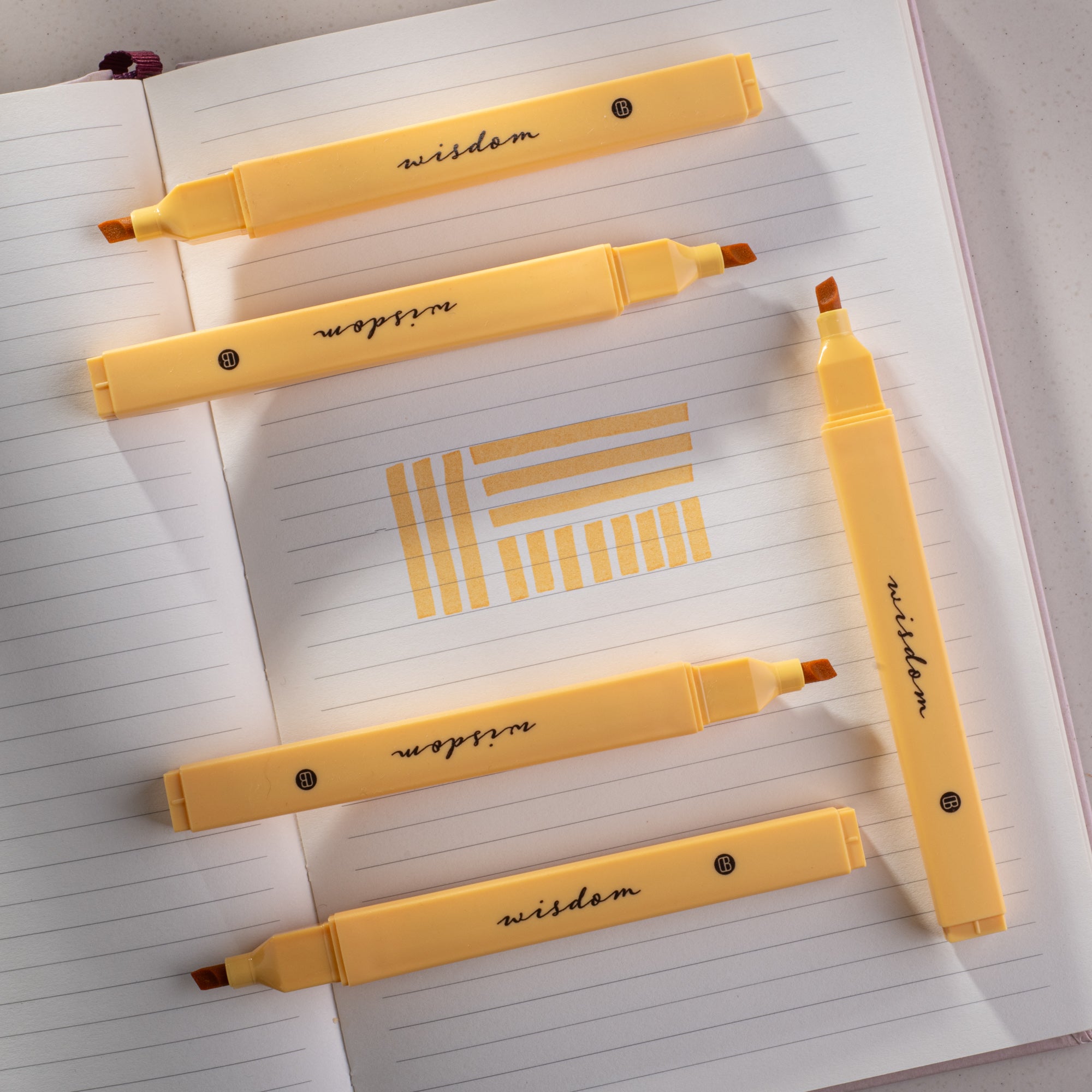Soft Chisel Highlighters - Yellow