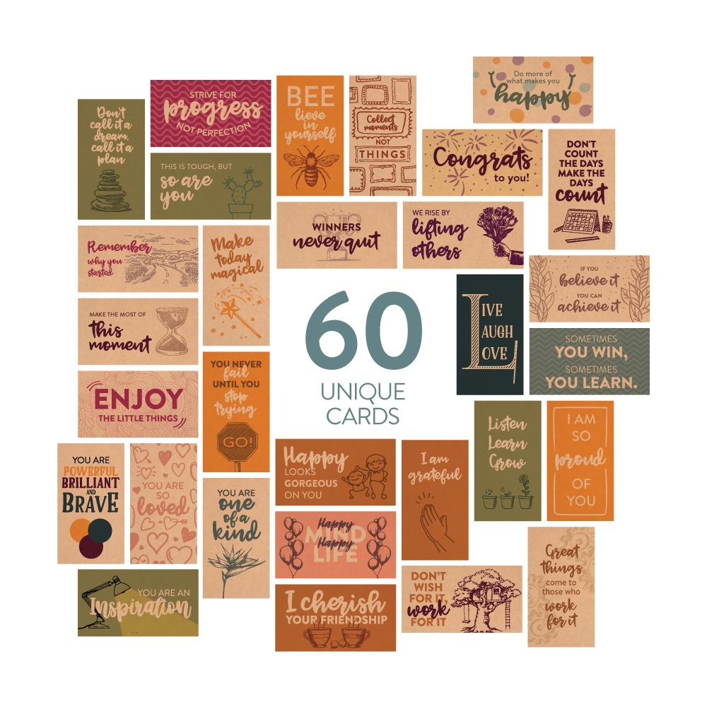DiverseBee Encouragement Kraft Cards