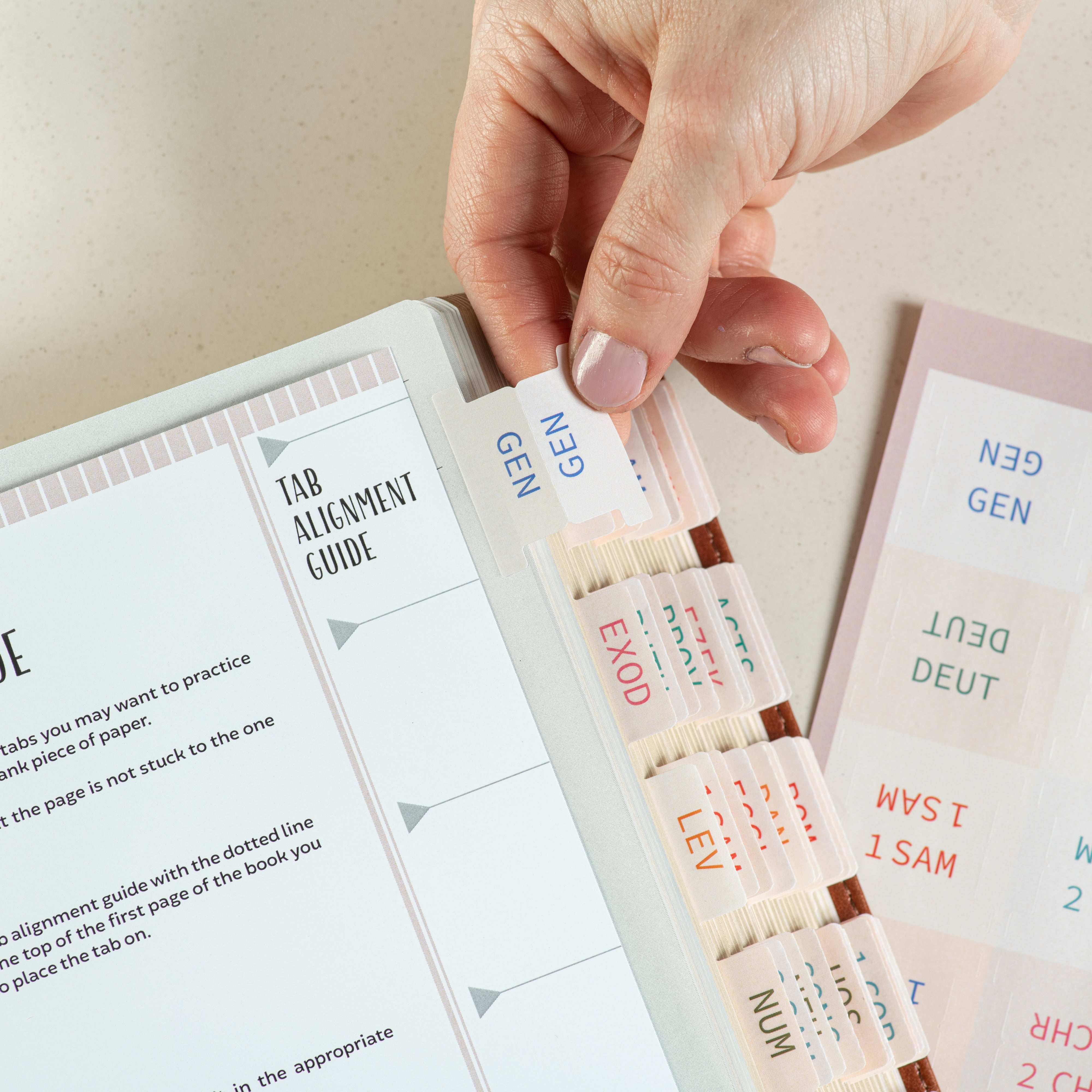 Easy to apply Bible Tabs