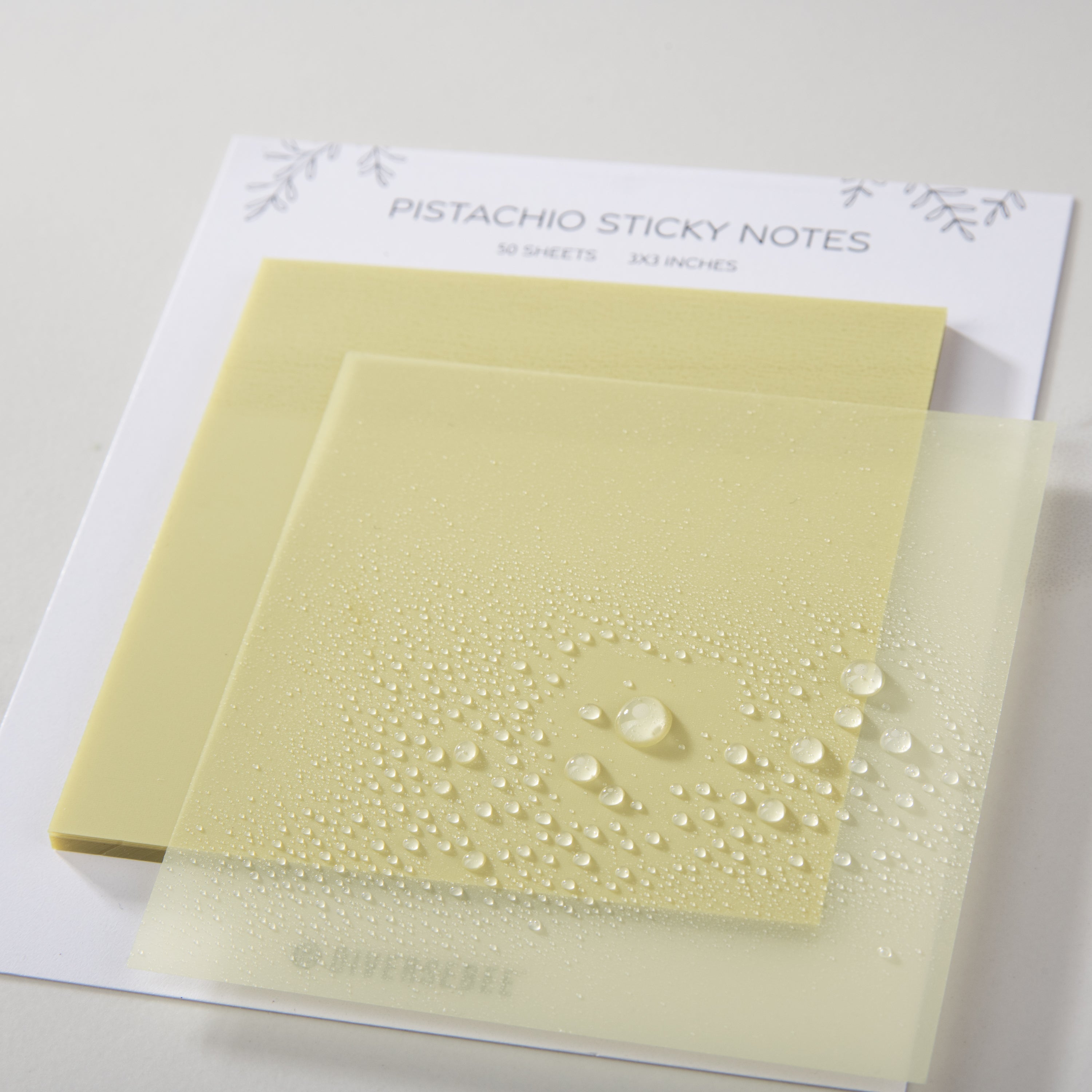 Pastel Transparent Sticky Notes - Pistachio