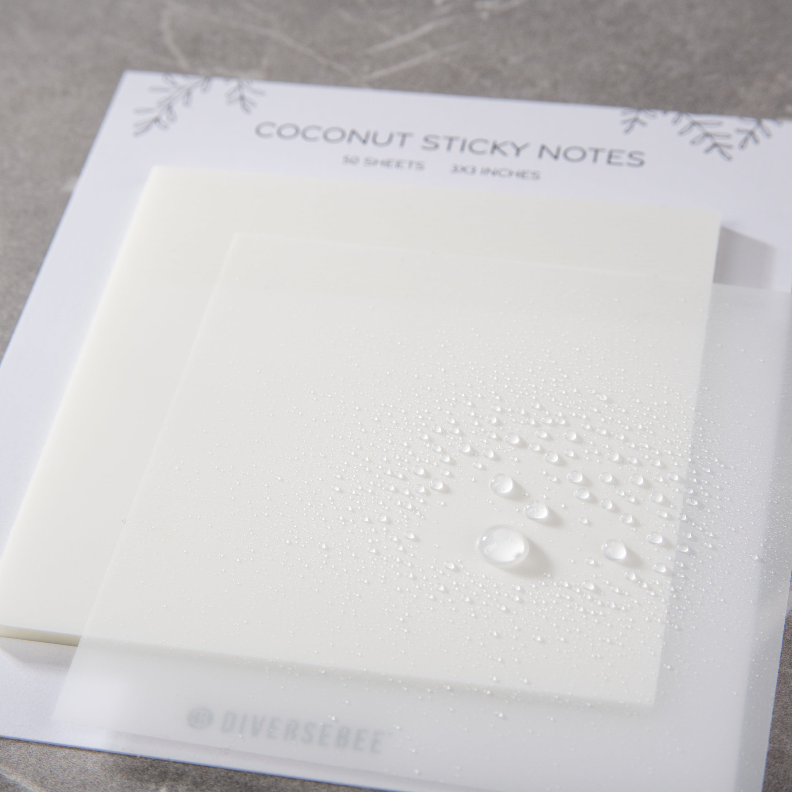 Pastel Transparent Sticky Notes - Coconut