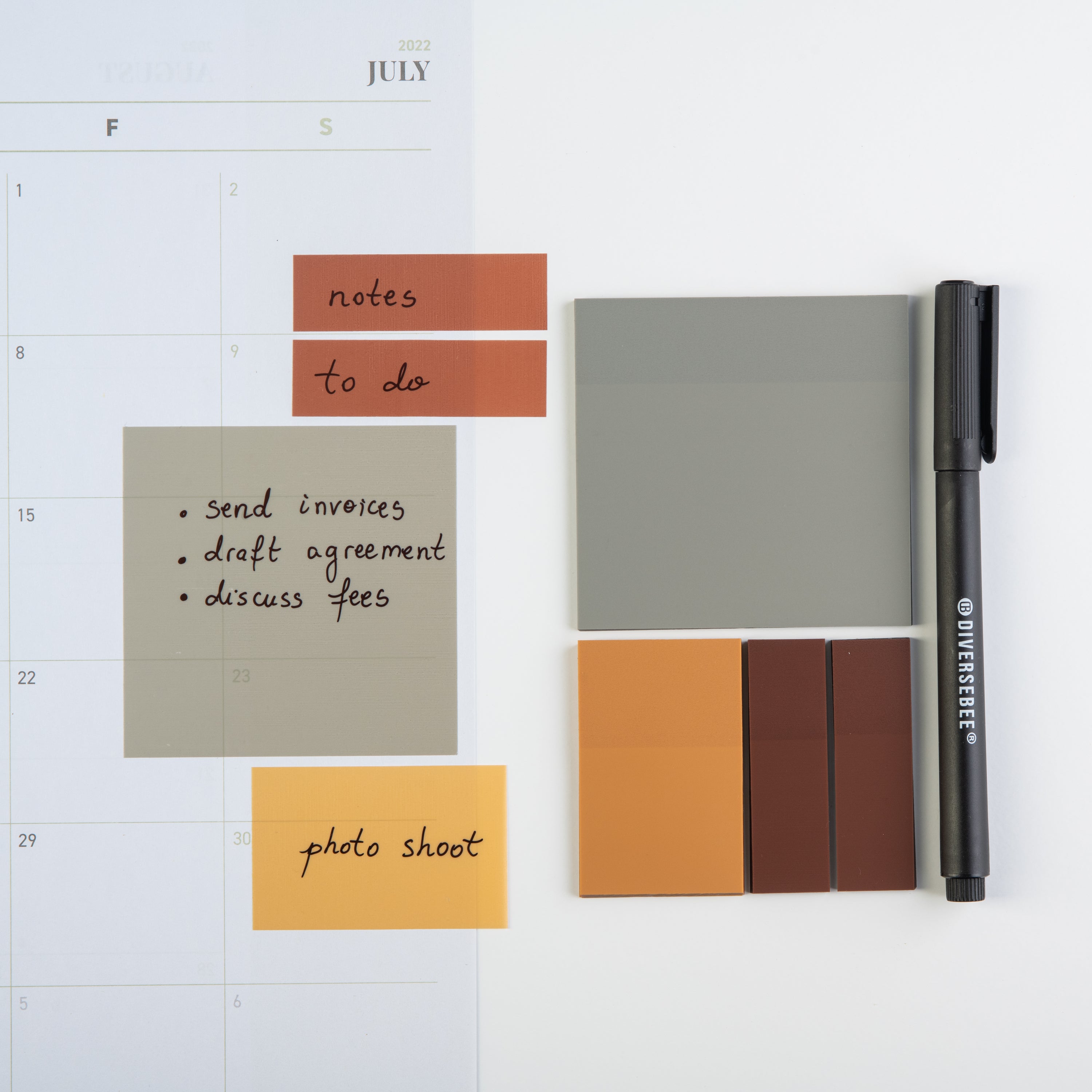 Transparent Sticky Notes Kit - Dune