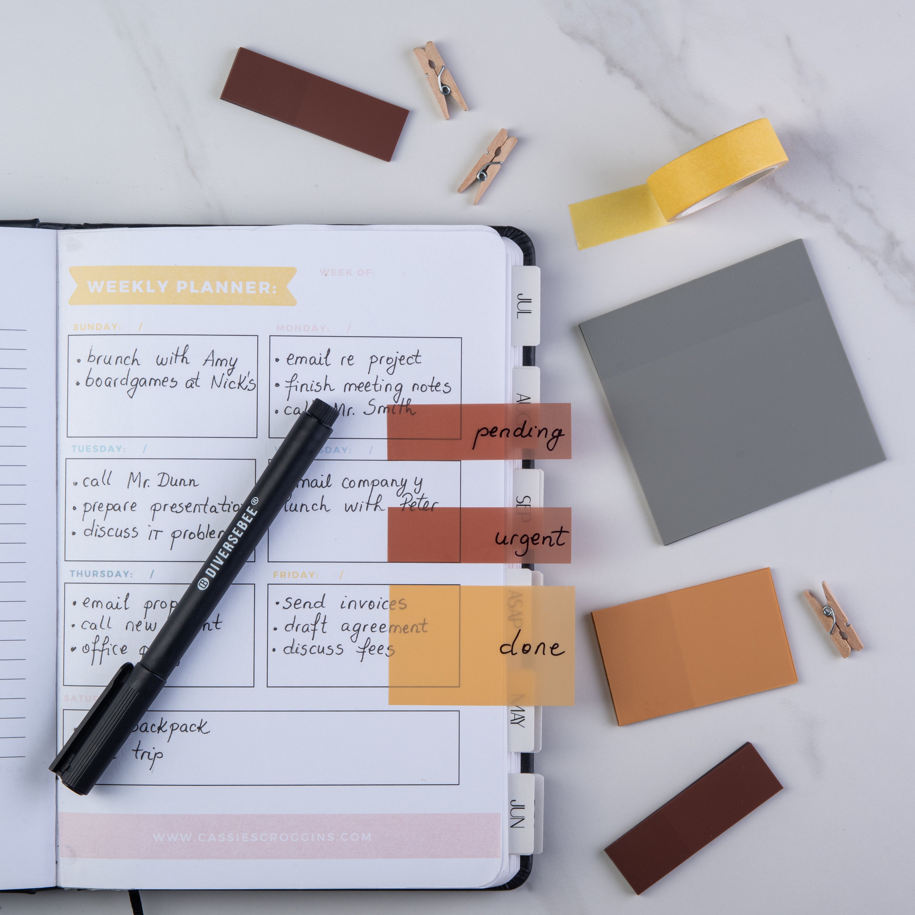 Transparent Sticky Notes Kit - Dune