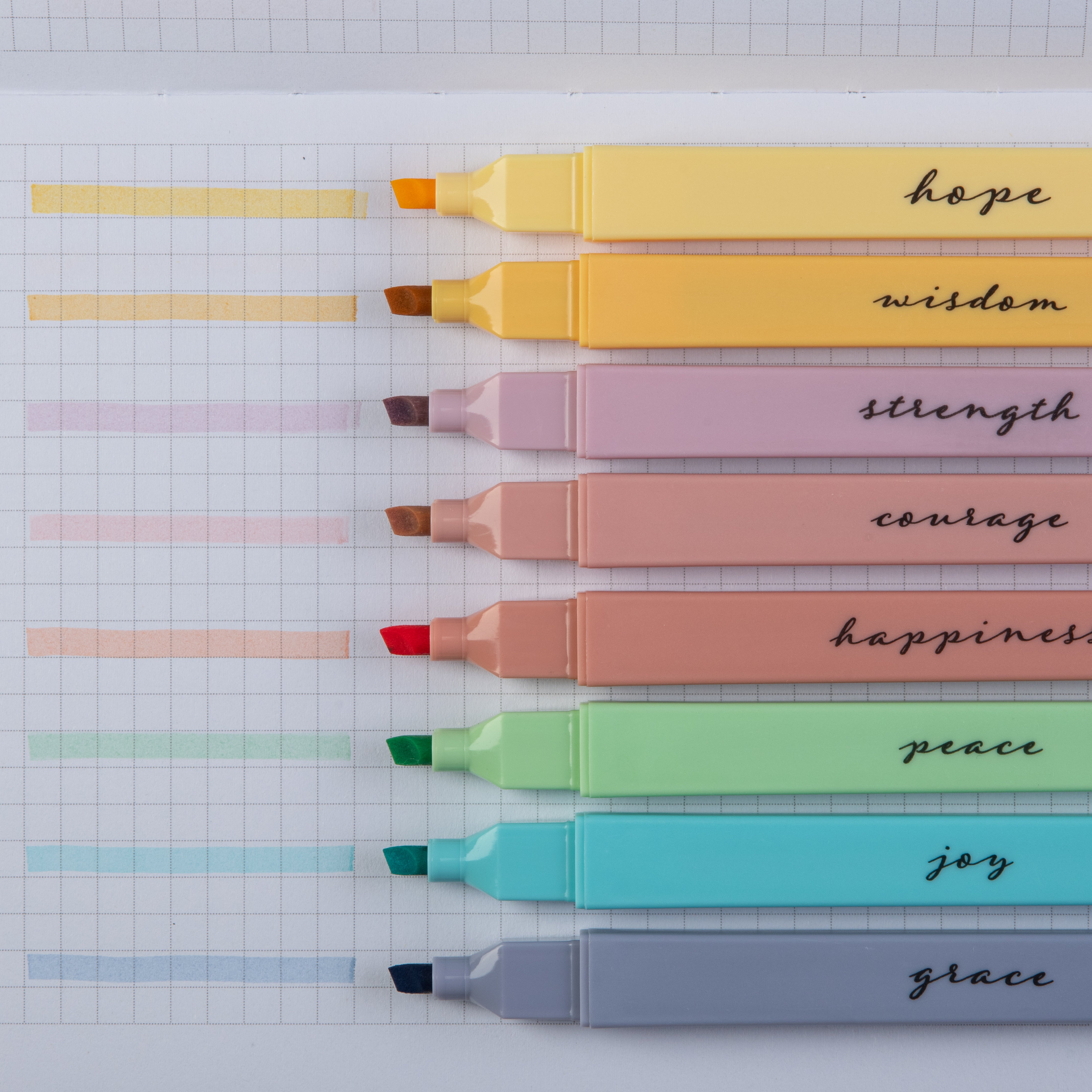 Bible Highlighters with Soft Chisel Tip - Pastel
