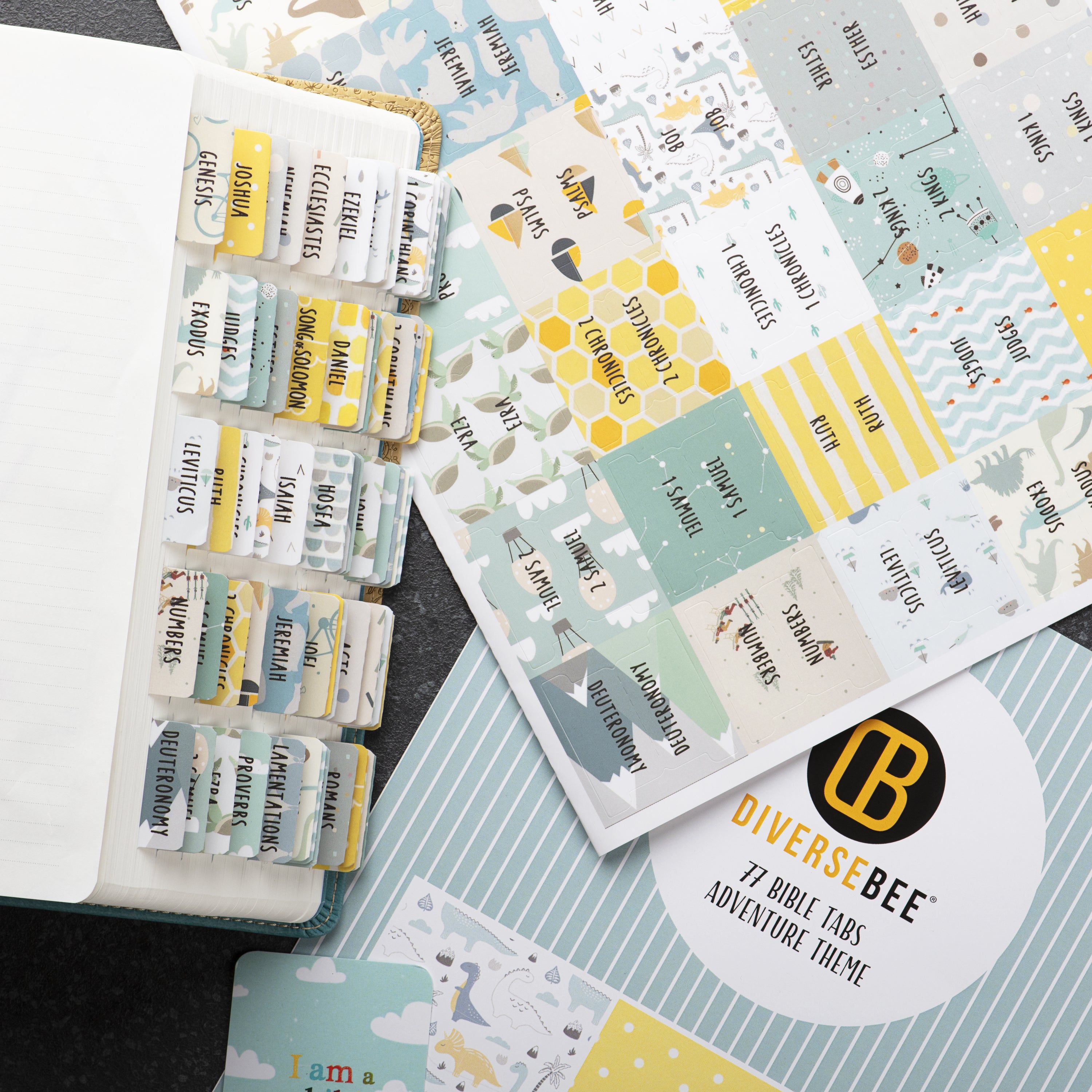 Laminated Bible tabs for women