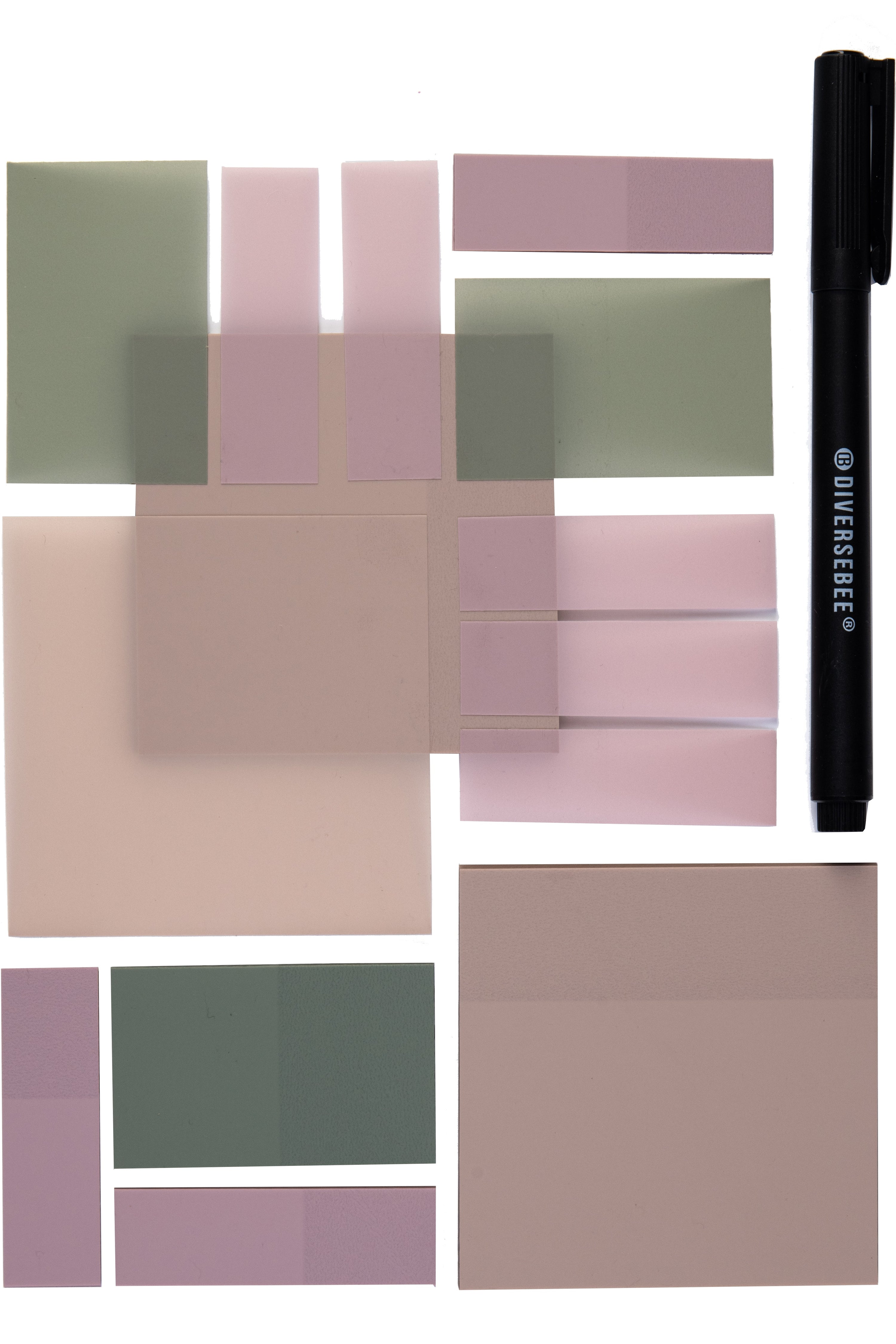 Transparent Sticky Notes Kit - Pastel