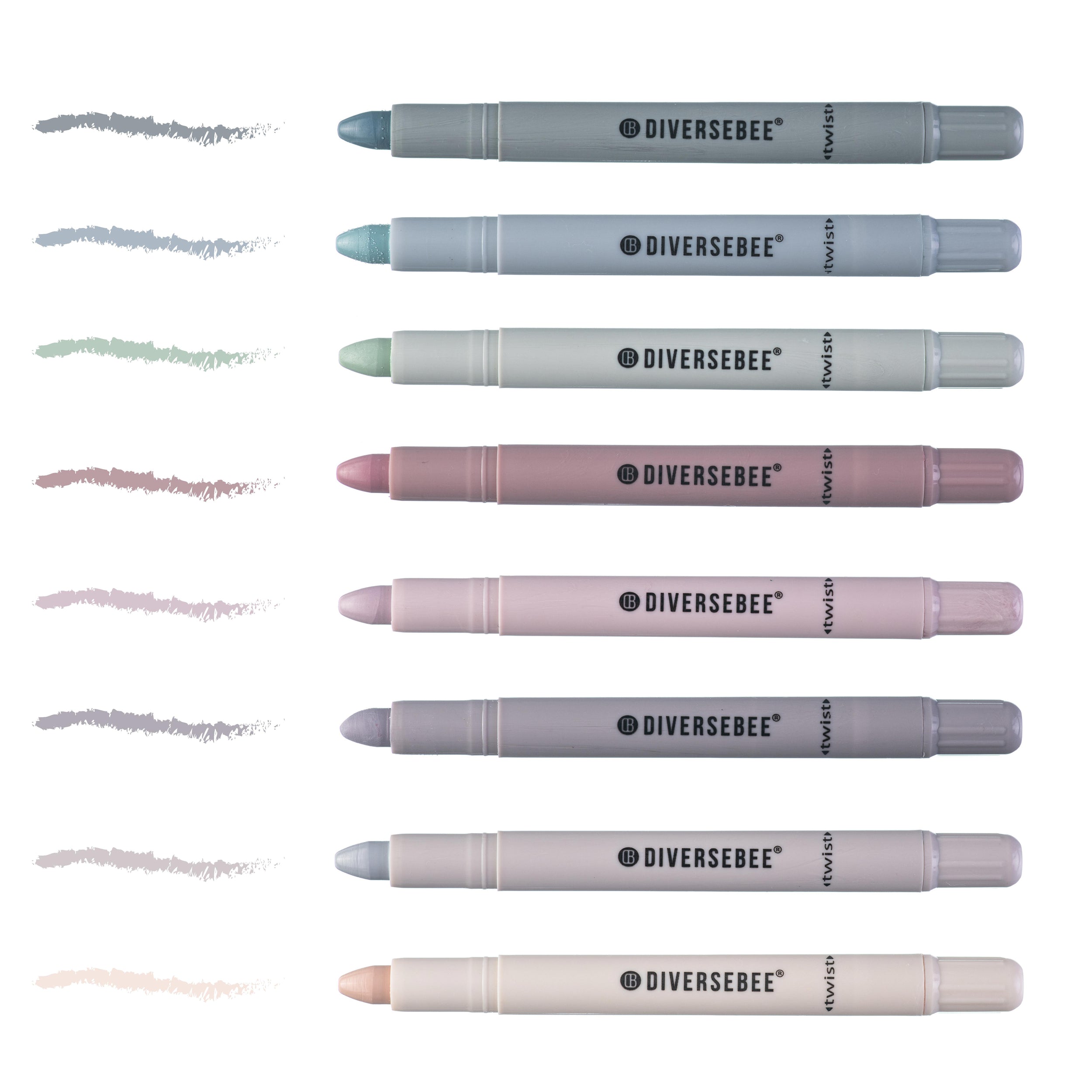 Bible Gel Highlighters and Pens No Bleed - Set of 8 Dusty Colors