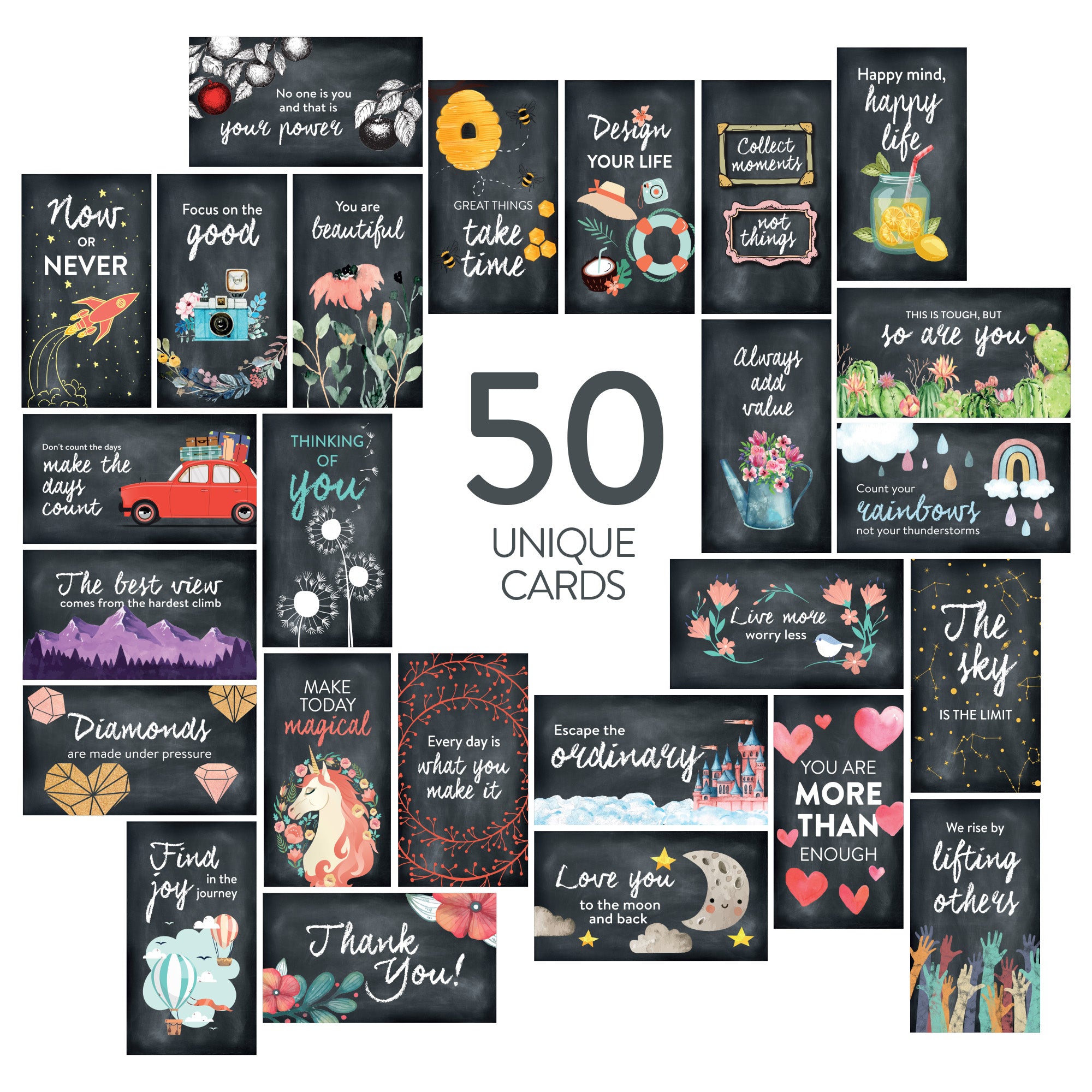 Inspirational Chalkboard Cards