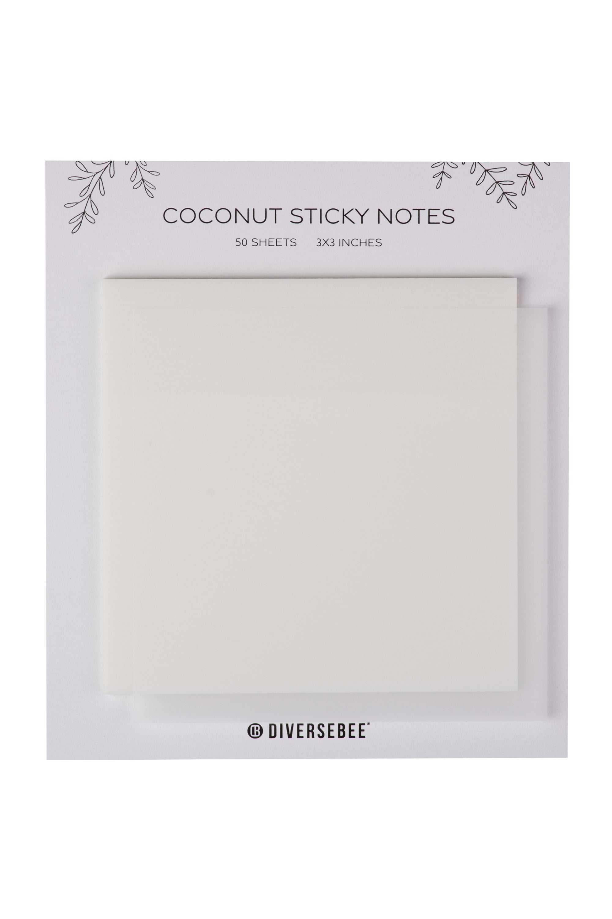 Pastel Transparent Sticky Notes - Coconut