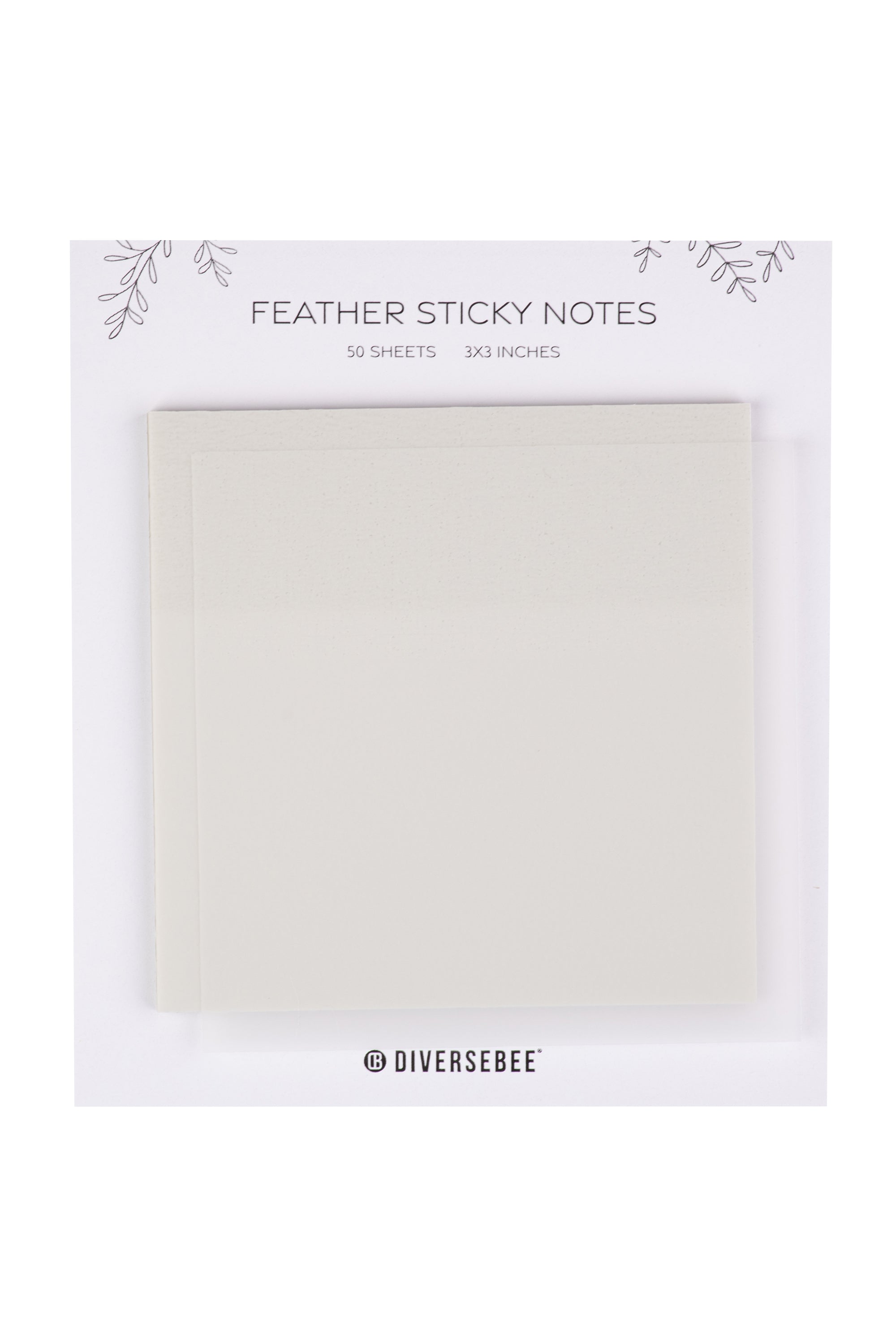 Pastel Transparent Sticky Notes - Feather