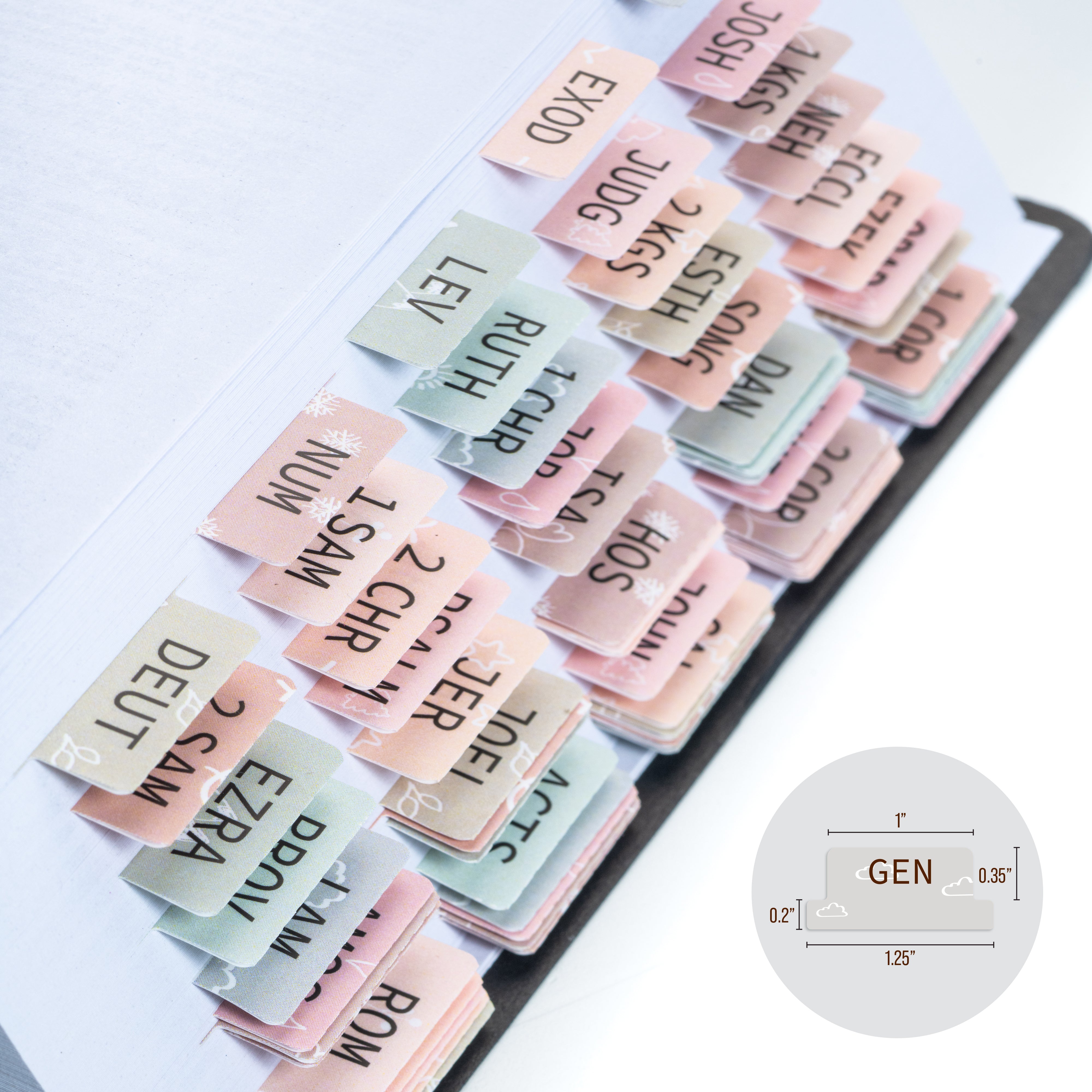 Laminated Bible Tabs