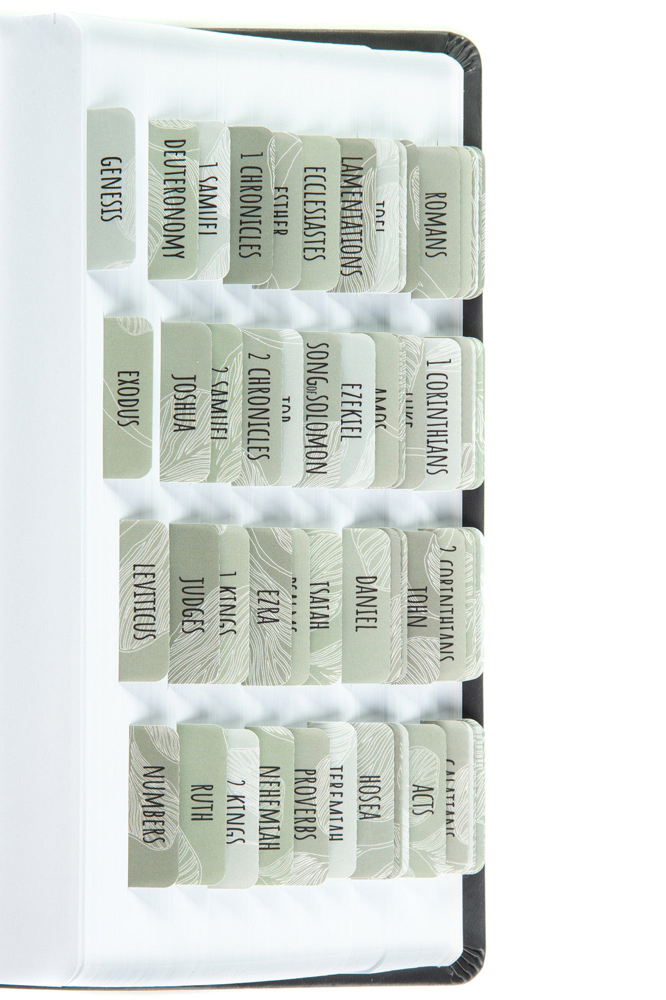 Organic Green Laminated Bible Tabs