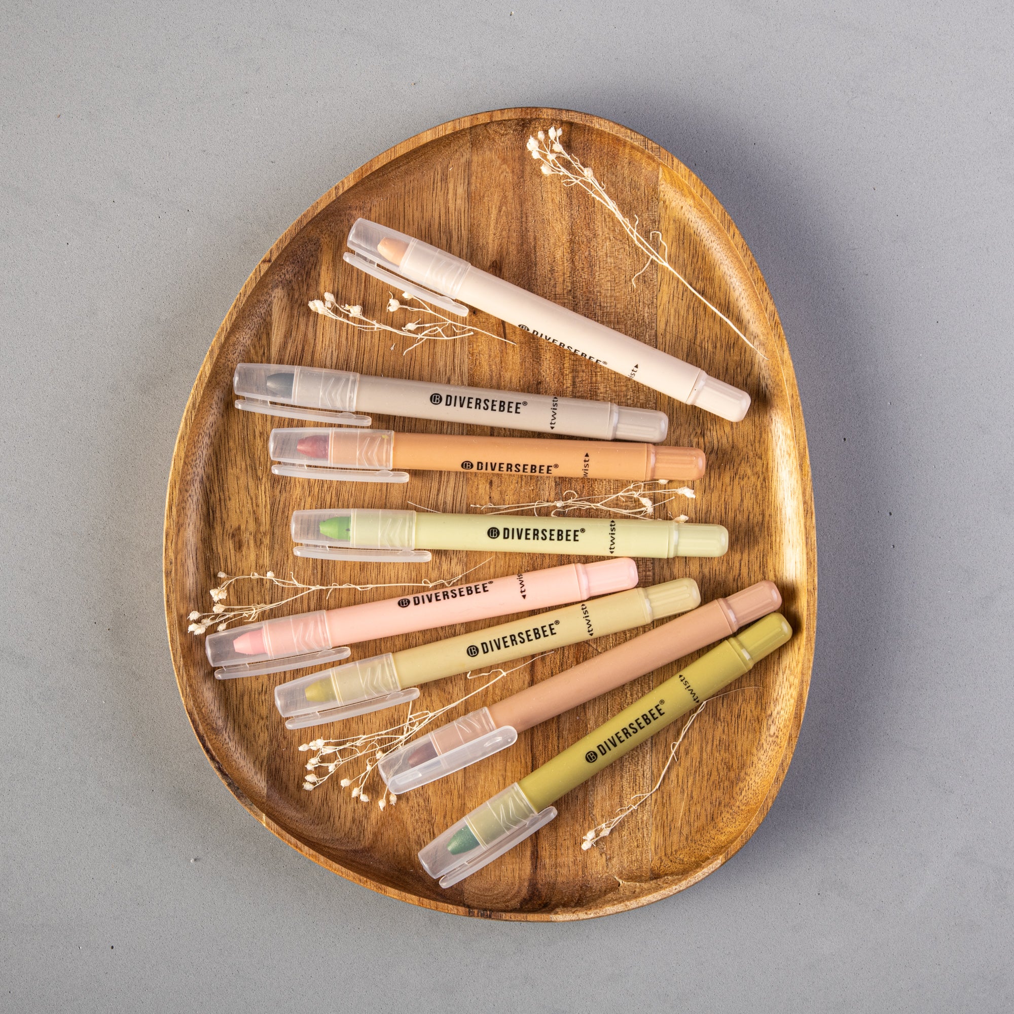 Bible Gel Highlighters and Pens No Bleed - Set of 8 Earthy Colors