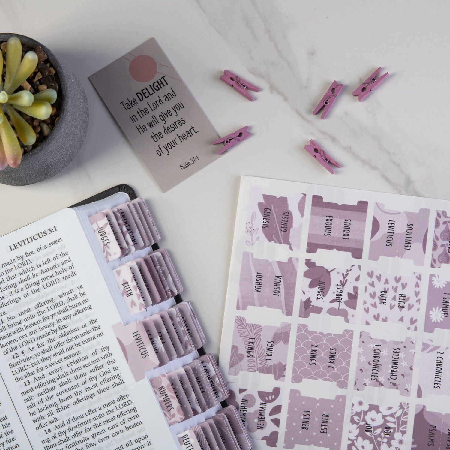 Bible Tabs - Amethyst Theme
