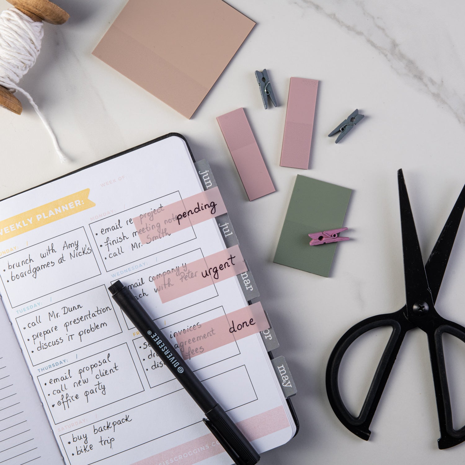 Transparent Sticky Notes Kit - Pastel