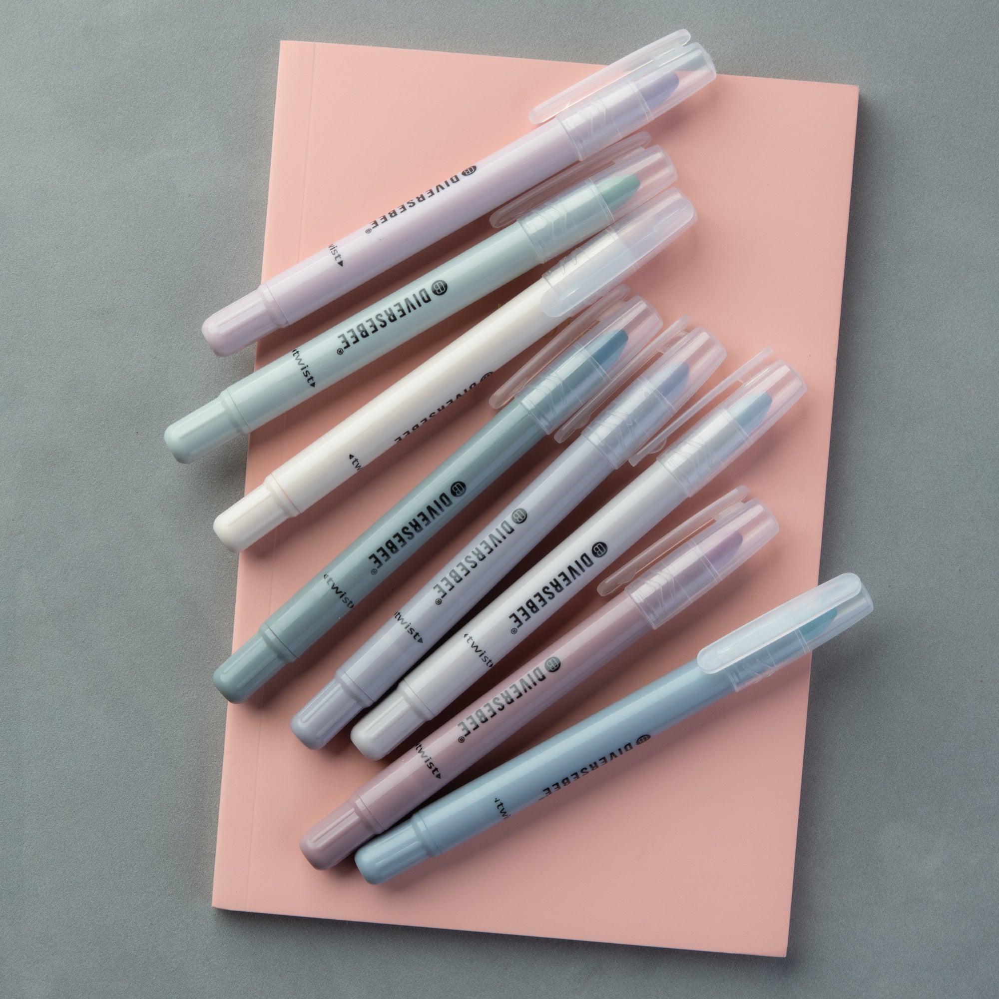 Bible Gel Highlighters and Pens No Bleed - Set of 8 Dusty Colors