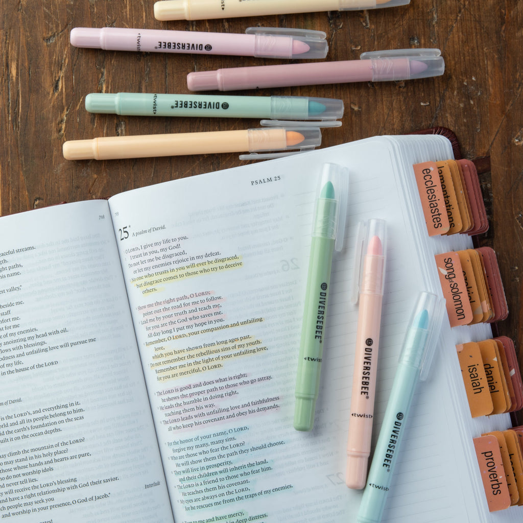 DiverseBee Bible Highlighters and Pens No Bleed