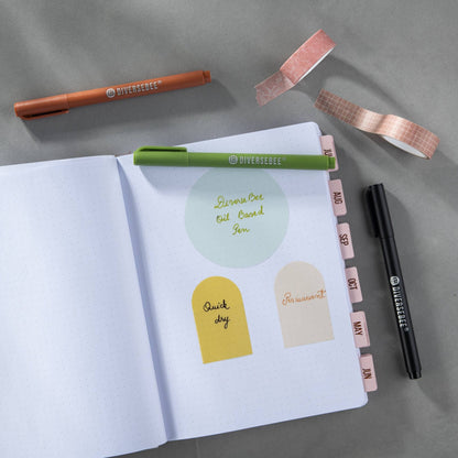 Permanent Fine Tip Pens - Colored