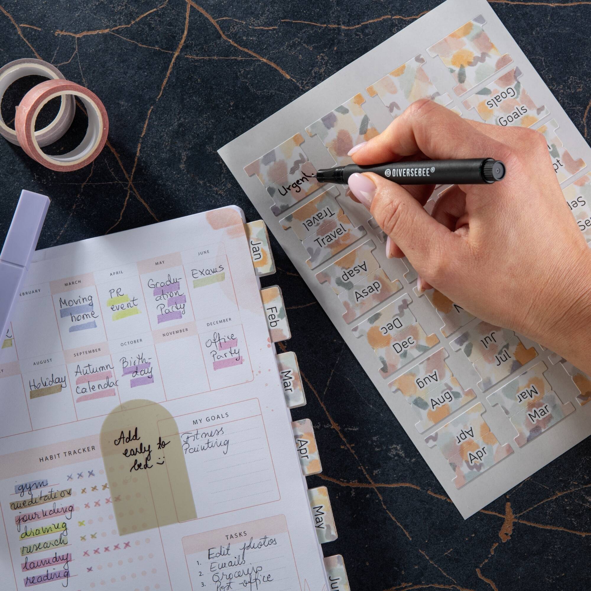 Planner Tabs - Mist