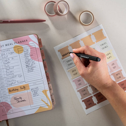 Planner Tabs - Peony