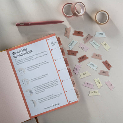 Planner Tabs - Peony
