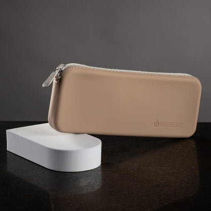 Silicone Pencil Case - Almond