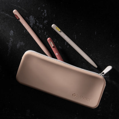 Silicone Pencil Case - Almond