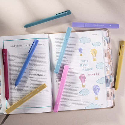 Highlighters and Gel Pens Set (8 Pack) - Create