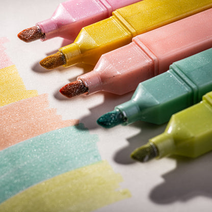 Glitter Bible Highlighters with Soft Chisel Tip - Sunshine