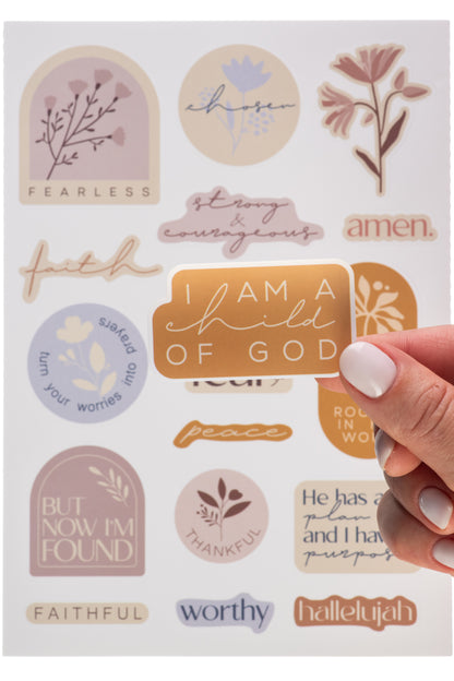 DiverseBee Christian Stickers for Journaling and Bible Study