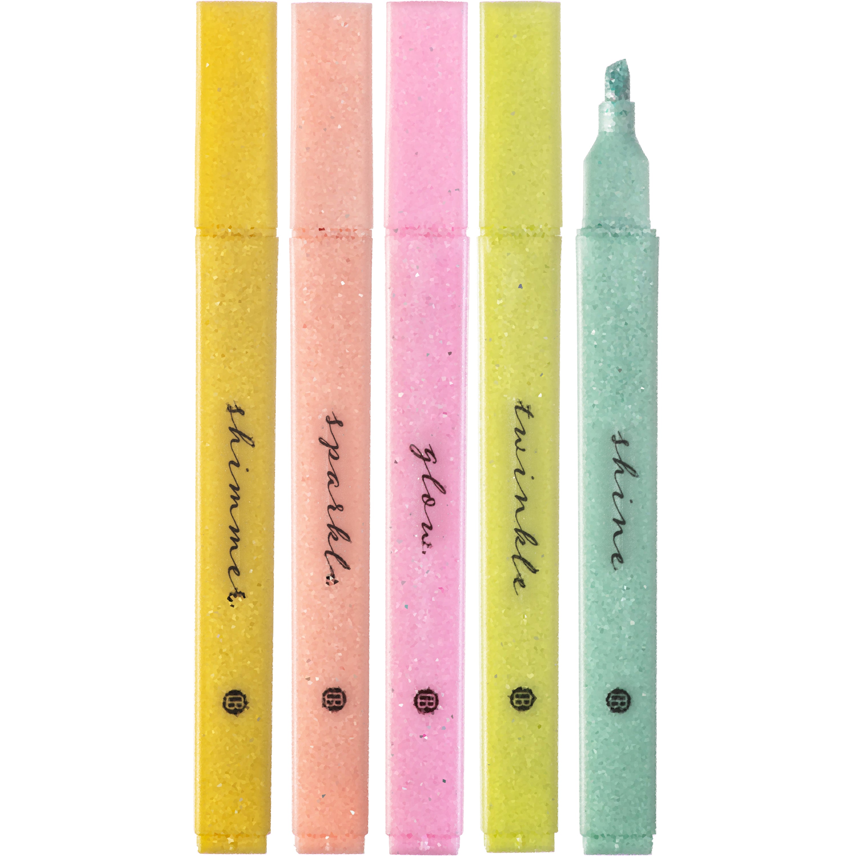 Glitter Bible Highlighters with Soft Chisel Tip - Sunshine