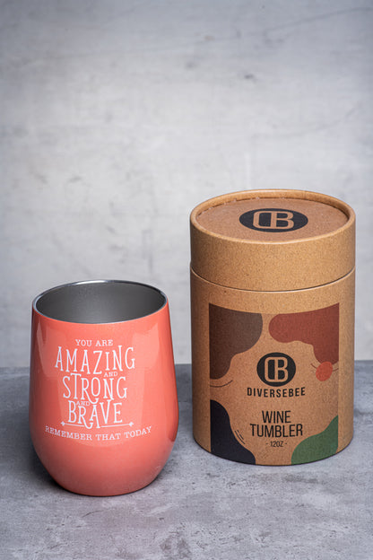 DiverseBee Insulated tumbler with lid