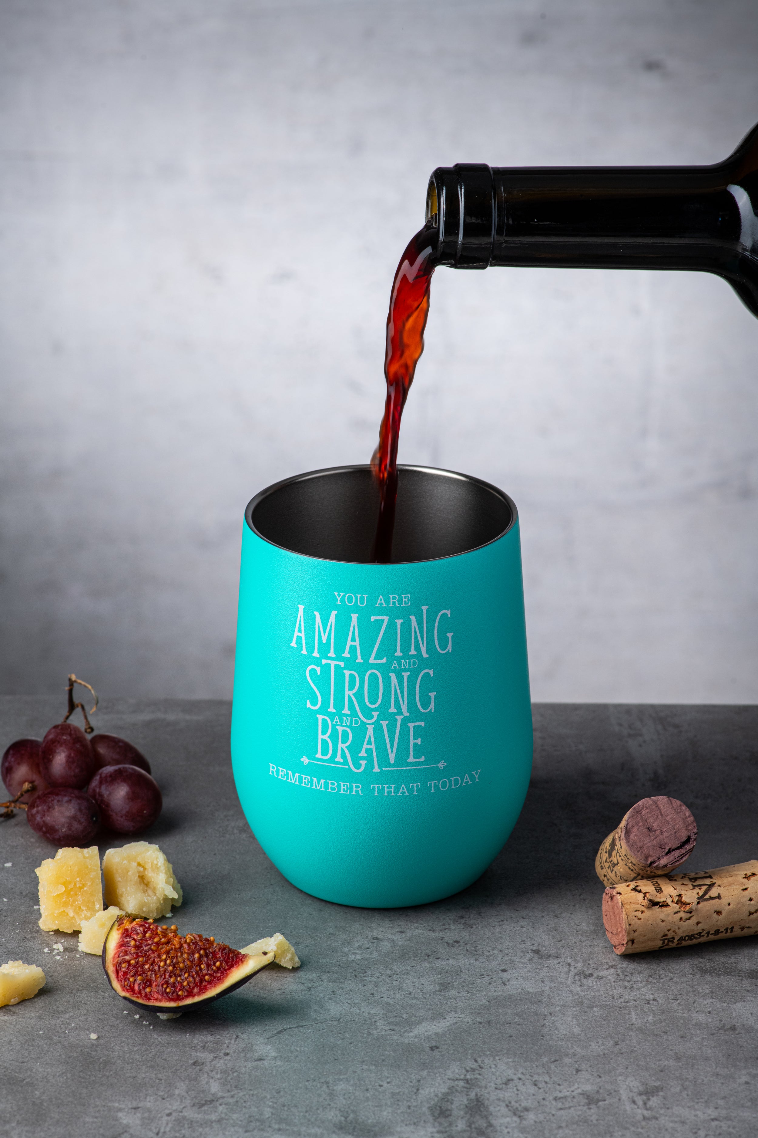 Bulk Insulated Wine Tumbler Be Strong And Courageous Do Not Be
