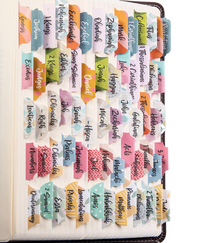 DiverseBee Laminated Bible Tabs for women - Diverse Theme