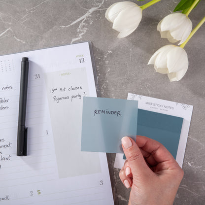 Pastel Transparent Sticky Notes - Mist