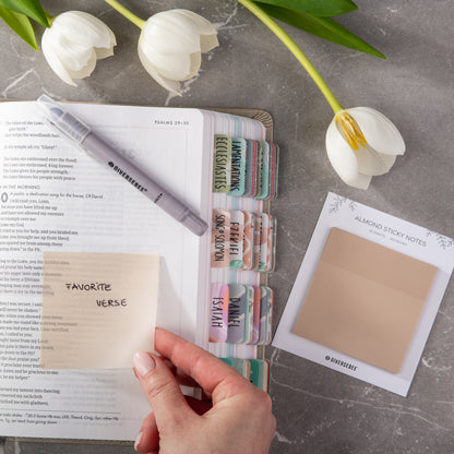 Pastel Transparent Sticky Notes - Almond