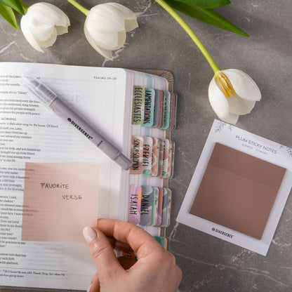 Pastel Transparent Sticky Notes - Plum