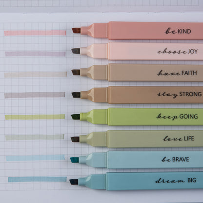 Bible Highlighters with Soft Chisel Tip - Earthy