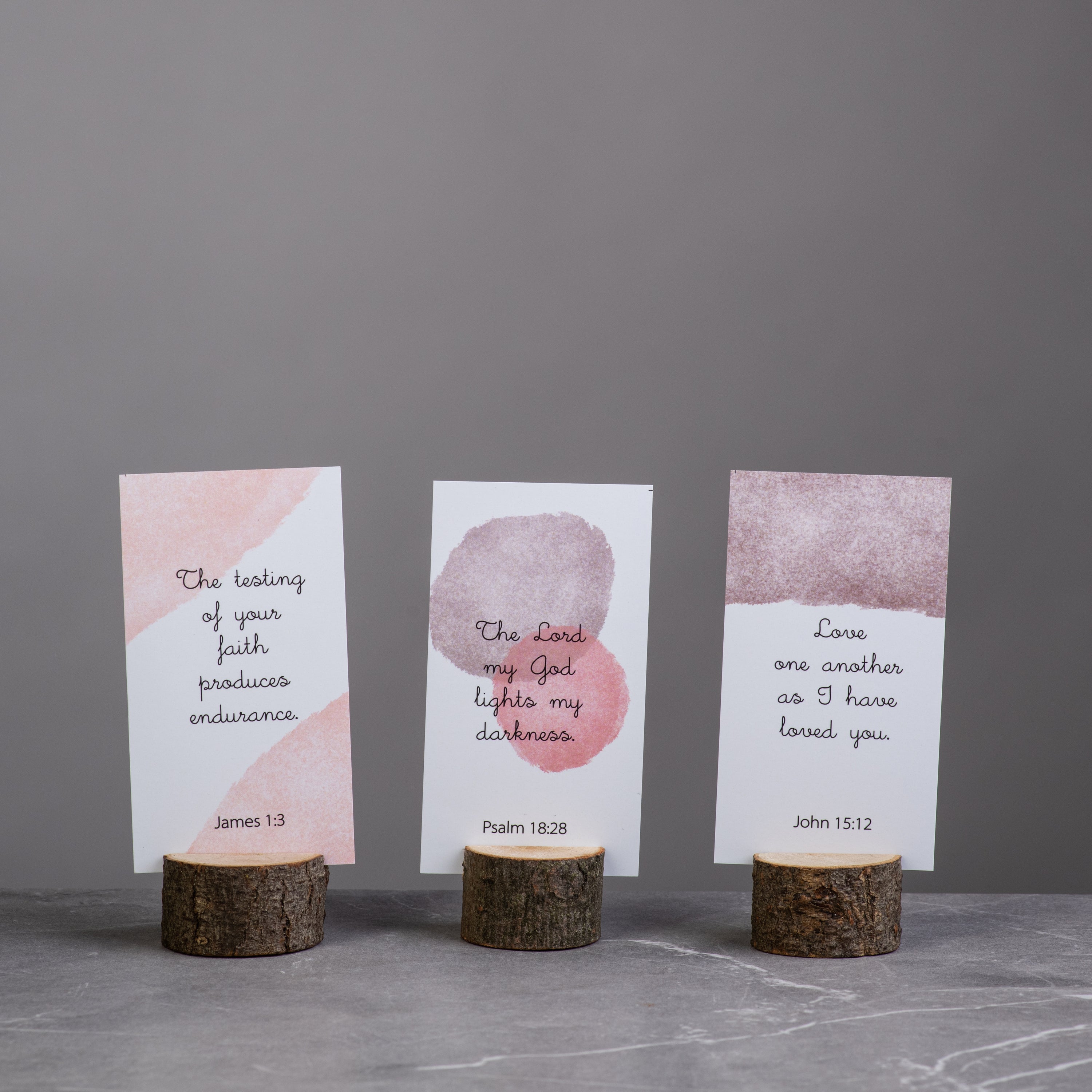 Bible Verse Cards (60 Unique Cards) - Watercolor